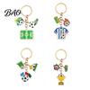 Long-lasting Keychain Football Peripheral Keychain, Jersey with Metal Sports Enamel Color, Lightweight Portable Fan Accessory Trophy