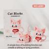Micro Particle Building Blocks Cute Pet Cat Series Cute Diy Assembled Toys Orange Cat Black Cat Gift Children's Puzzle Gift