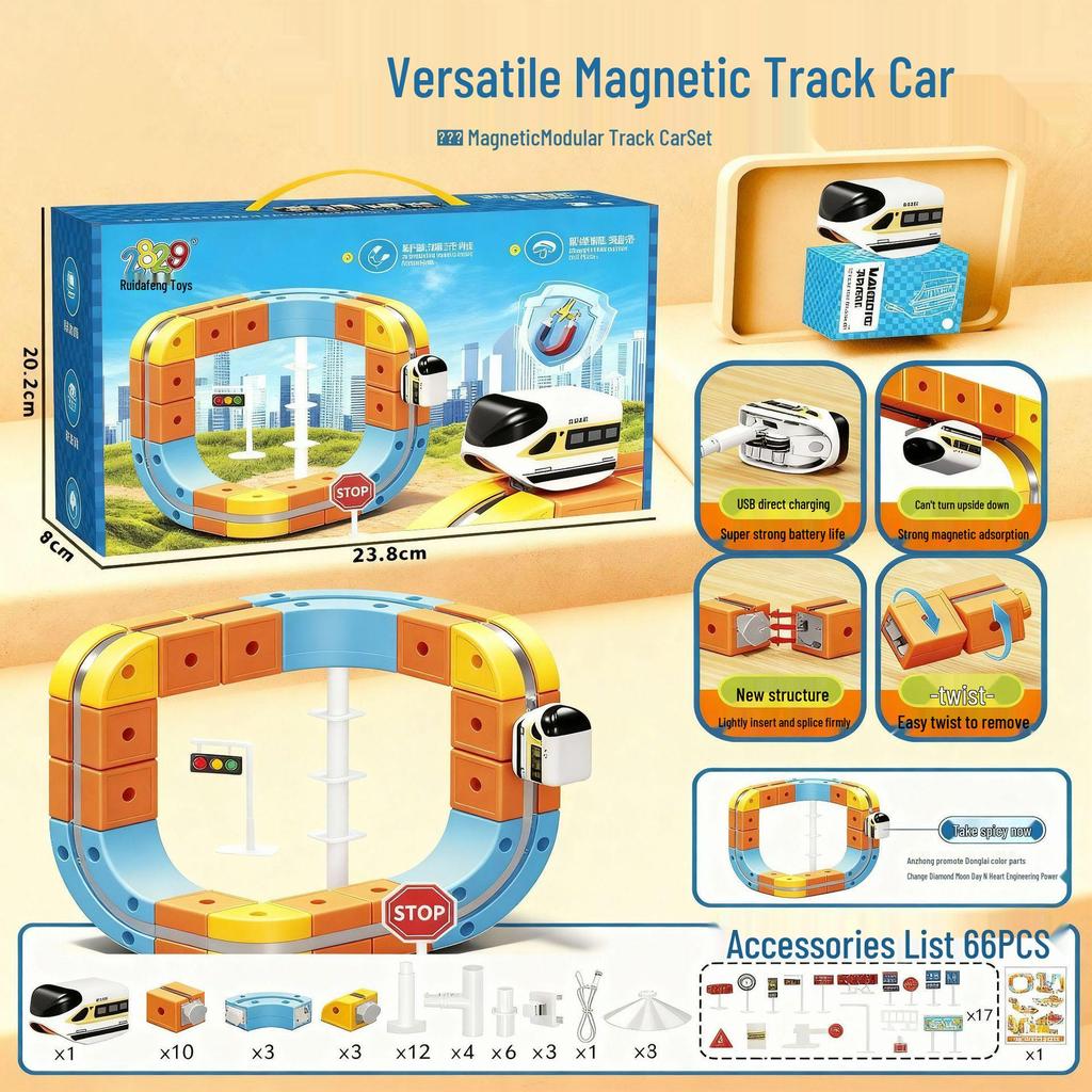 Magnetic Levitation Track Blocks: DIY Educational Toy for Kids