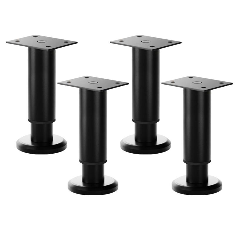 4pcs Adjustable Furniture Rise Steel Telescoping Support Adjustable Simple Use for Various Furnishings