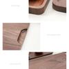 1pc Black Walnut Tray Storage Rectangular Tea Fruit Wooden Board Solid Wood Coffee Cake Wooden Tray Kitchen Storage Trays