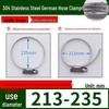 Expanded German-Style Quick-Release 304 Stainless Steel Hose Clamp