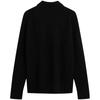 Calvin Klein Ss25 Early Spring Solid Color Half Zip Open Collar Knitted Sweater Men sweater Space-Black J326738
