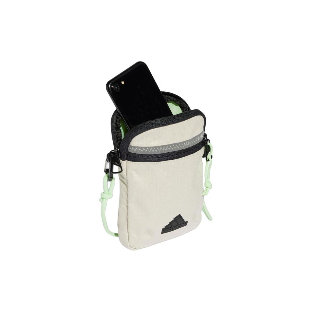 New Adidas Crossbody Bags Aluminum & Pebble Silver & Semi Green Spark & Black IP0392