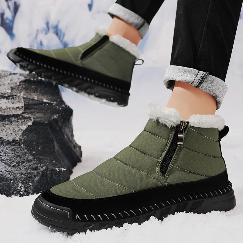 Super Warm Winter Cotton Shoes Casual Ankle Boots For Men Snow Boots