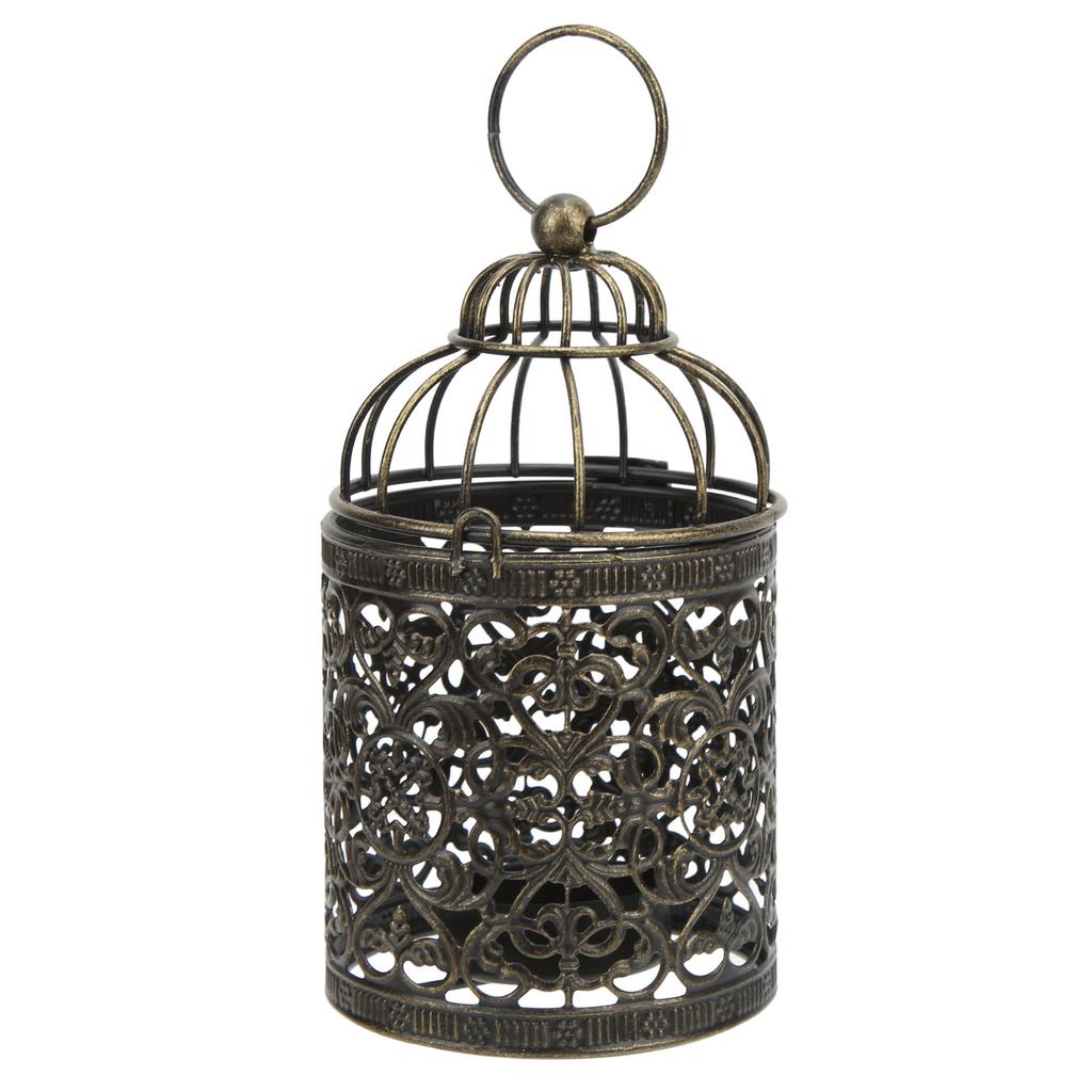 Iron Candle Holder European Retro Iron Rust   Elegant   Vintage Candle Holder for Outdoor Terrace Party