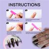 Almond Press on Nail Leopard Fake Nail Stick on Nail in 12 Sizes,24Pcs French Nail Tips for DIY Nail Art Decorations