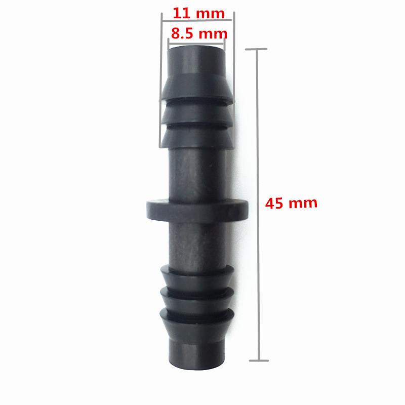 

10 PCS 8/11mm or 9/12 mm barbed straight connector extension for garden drip irrigation hose direct 811