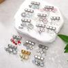 3Pcs/Set Brilliant Butterfly Moon Cherry Flowers Pendant Italian Charm Links Fit 9mm Stainless Steel Bracelet DIY Making Gift
