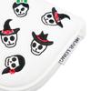 Golf Putter Cover PU Putter Head Wrap Cover Waterproof Protective Wrap Skull Pattern Magnetic Buckle Outdoor Sport Accessories