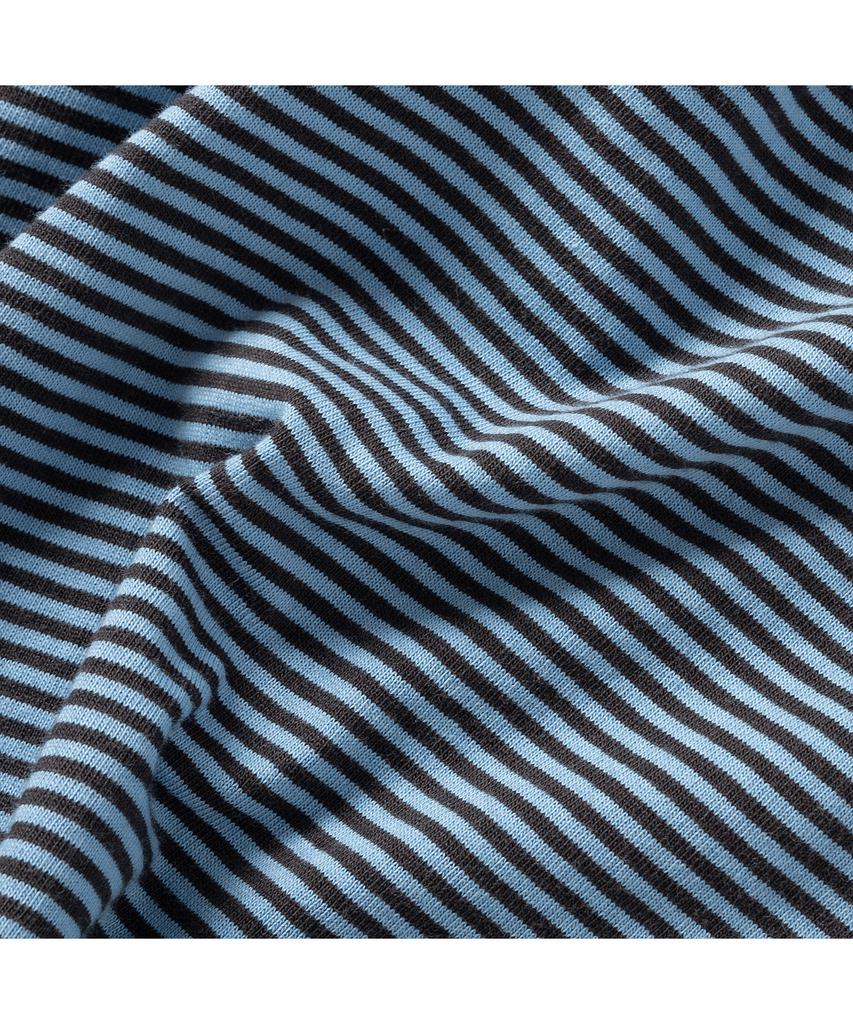 SUPERSUB Striped Ringer Short Sleeve T-Shirt - Blue