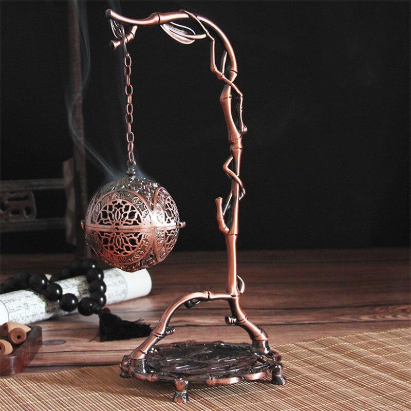 

1Pc Creative Antique Hollow Dragon Hanging Backflow Incense Burner Metal Coil Incense Holder Aromatherapy Censer Gift Home Decor