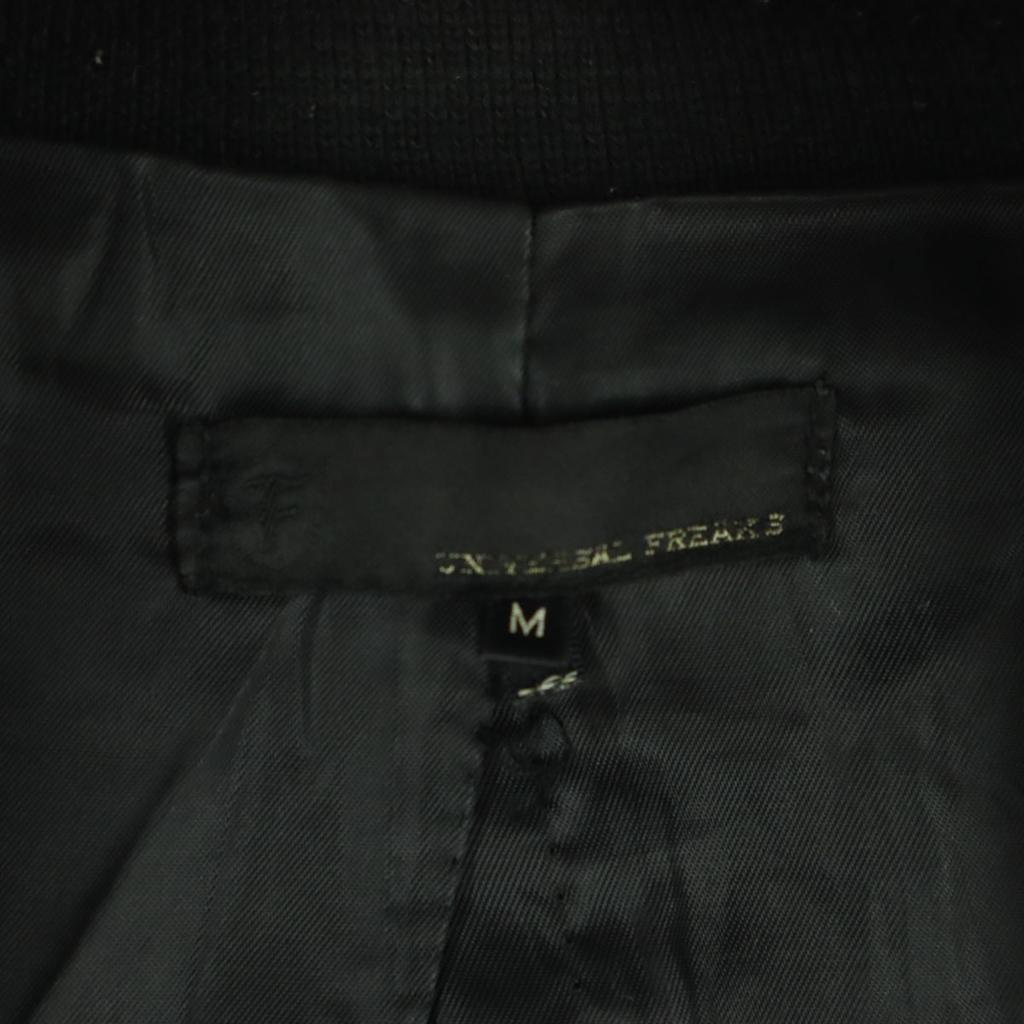 UNIVERSAL FREAKS Long sleeve leather jacket M black Men's Used