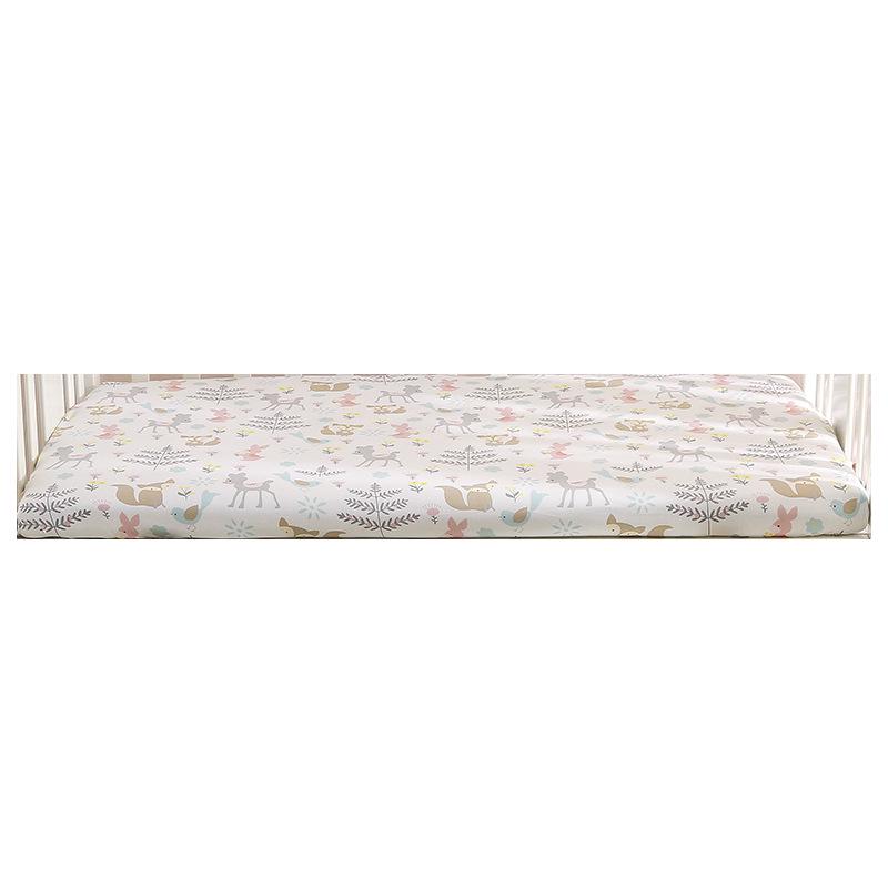 Pure Cotton Cartoon Crib Mattress Cover & Bedspread for Babies