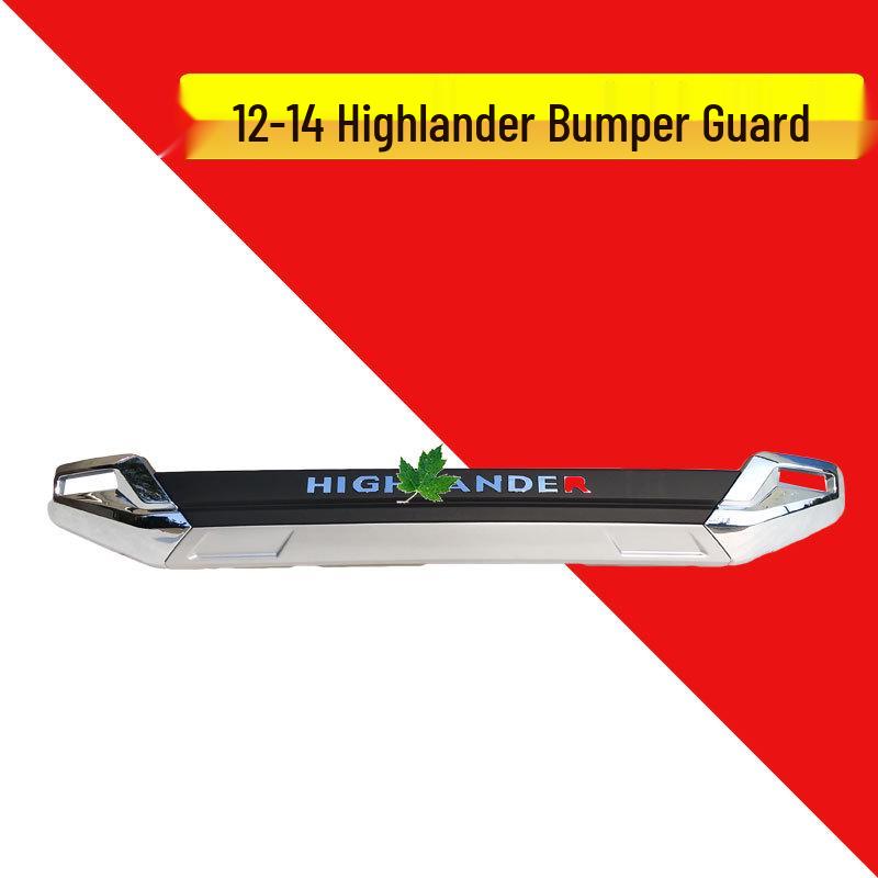 Highlander 12-14 Front & Rear Bumper Guard Decorative Bars
