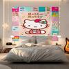 Hello Kitty Tapestry Wall Hanging Kawaii Aesthetic Room Decor Cute Wall Art for Bedroom Dorm Teen Girls