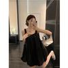 White age-reducing bud dress women's spring new foreign style fashion loose and thin suspender short skirt tide