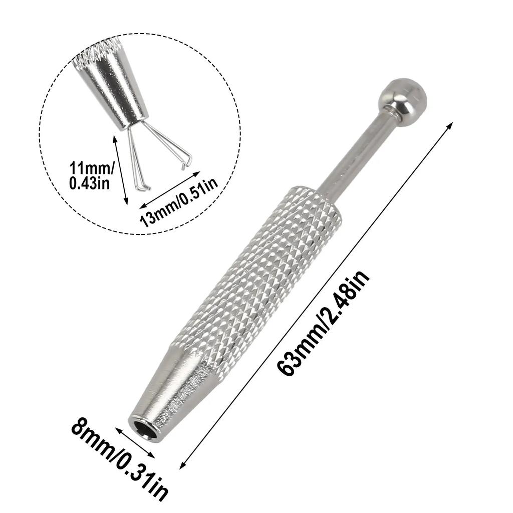 4 Claws Beads Holder Pick-Up Tool Diamonds Gems Prong-Holder Tweezer Catcher Grabber Body Tattoo Piercing Sprinkle-Pen Tools