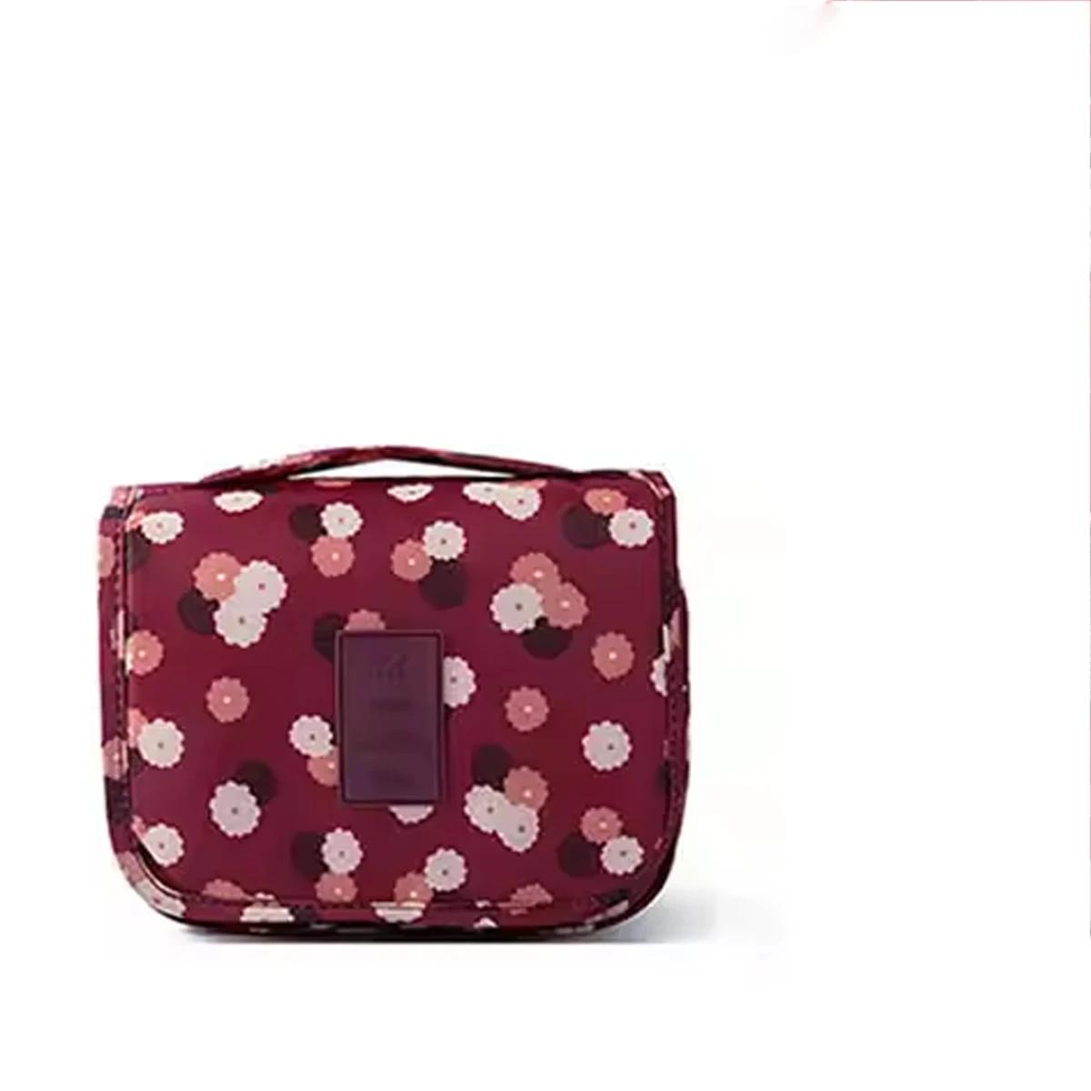 

1pc travel washing cosmetic bag beauty storage bag ladies bathroom with hook storage bag, folding cosmetic bag.