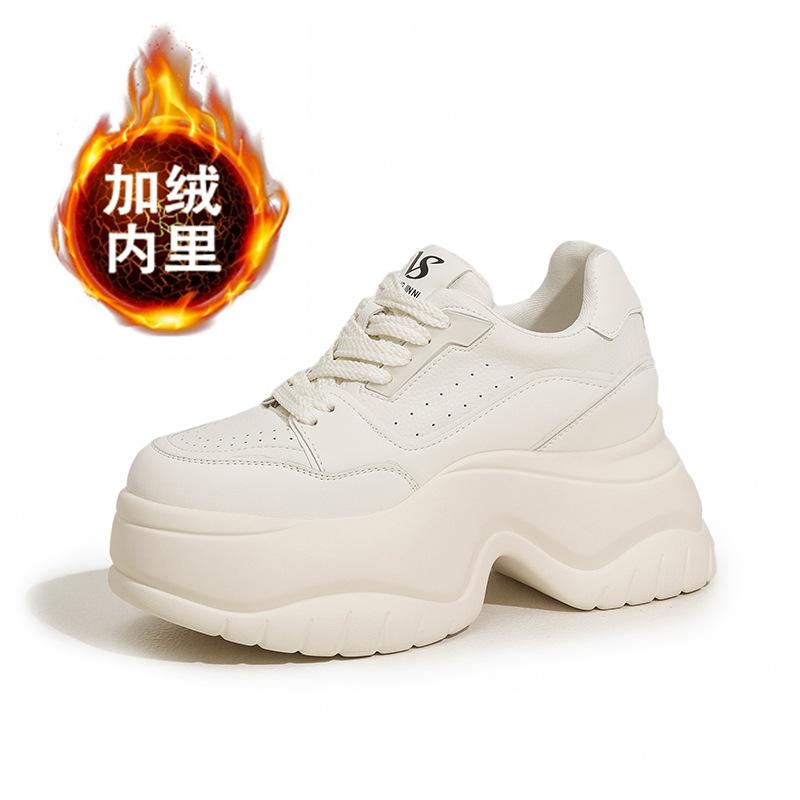 Women's Shoes 2026 Autumn/Winter New Collection with Velvet Warm Sports and Leisure Shoes Fashionable Women's Shoes