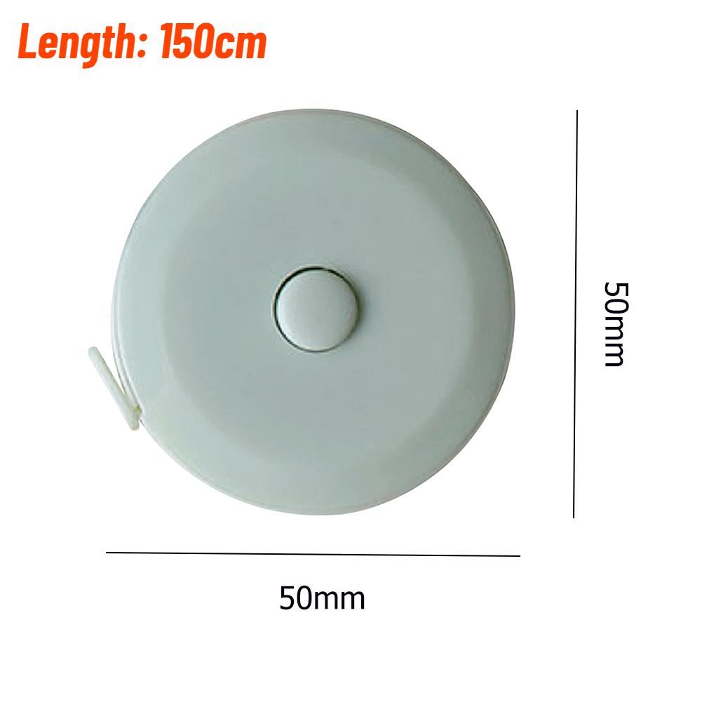 1,5 m/59" Näh-Schneidermaßband Einziehbarer Körpergrößenmesser für Taillenumfang Näh-Schneidermaßband