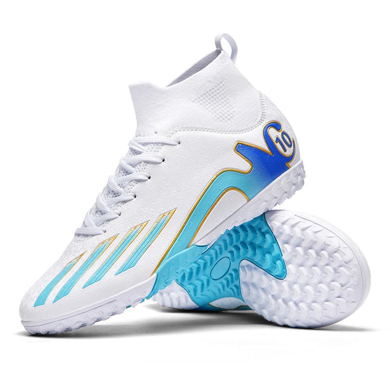 New high-top football shoes 2024 Messi youth children TF broken nails long nails student competition training shoes men and women