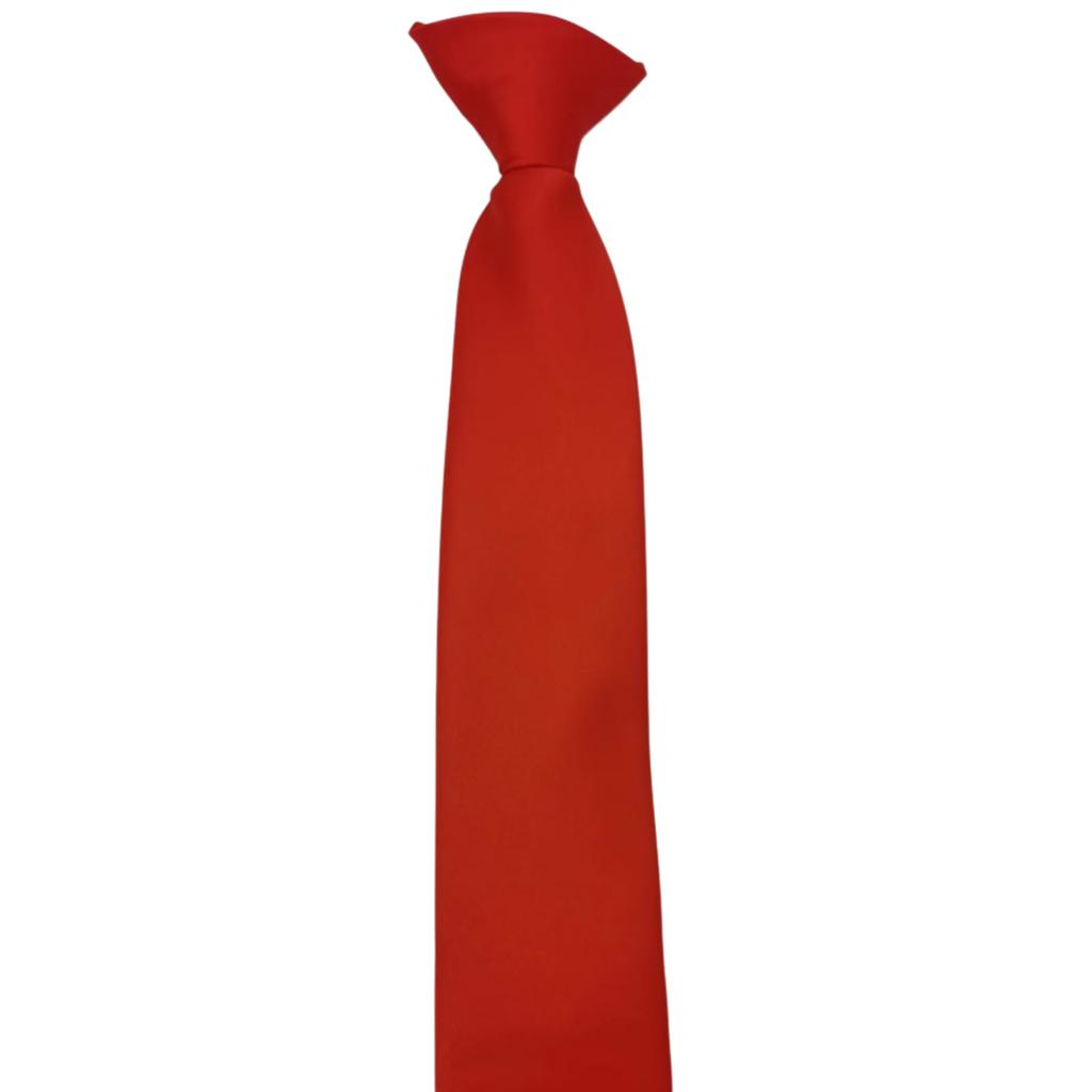 Mens Womens Solid Color Clip On Neck Tie for Uniform Pre Tied Adjustable Necktie for Business Meetings and Formal Event