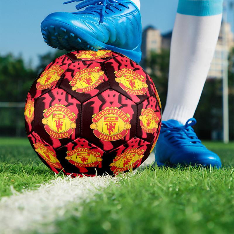 Football United F.C Print Size 5 Soccer Ball, PU Wear Resistant Football for Match Training and Daily Practice, Birthday Gift for Soccer Fans