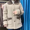 Lamb Fleece Jacket Autumn and Winter Models Plus Velvet Thickening Mother's Fur Jacket Women's Mid-length
