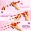 5 Pairs Reble Chopstick Helpers Dishwasher Safe Training Chop sticks Adult Practice Chopsticks Beginners Right Left Handed Chinese Sticks Learning
