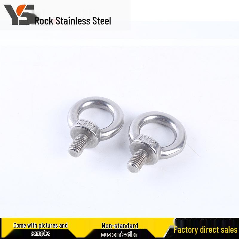 304 Stainless Steel O-Type Lifting Eye Bolt (M4-M36)