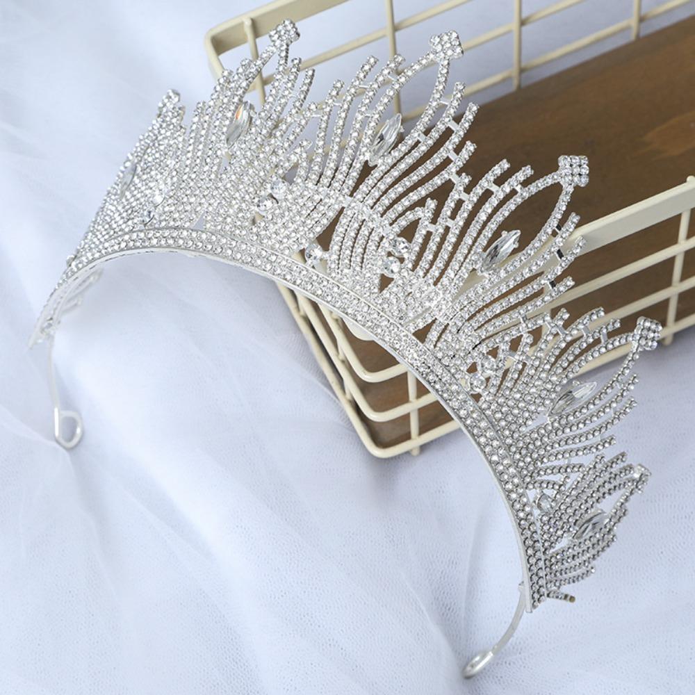 Glamorous Wedding Tiara Elegant Bridal Headdress Trendy Princess Crown  Birthday Party