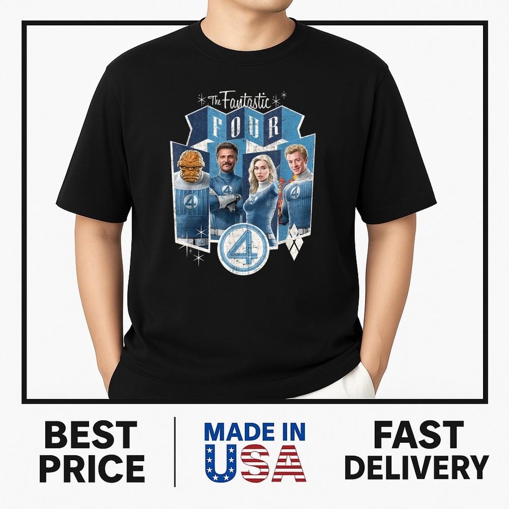 Mar...vel The Fantastic FourFirst Steps Vintage Style Team T-ShirtON TREND Unisex T-Shirt XL
