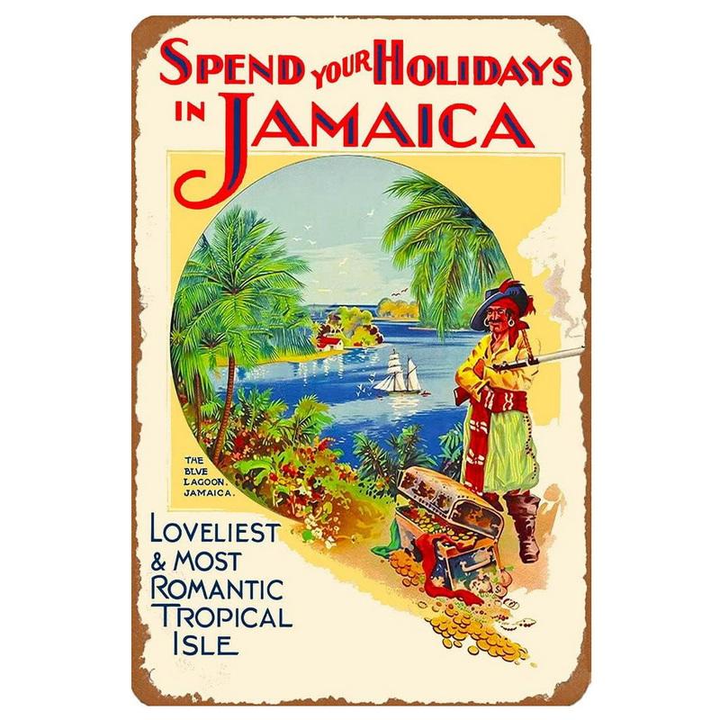 Paris New York City View Landscape Metal Tin Signs Posters Plate Wall Decor for Home Bars Man Cave Cafe Clubs Retro Posters