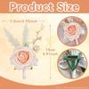 Creative Rose Boutonniere Artificial Flower Decor Wedding Decoration Accessory for Groom Bridesmaid Prom Bridal Showers