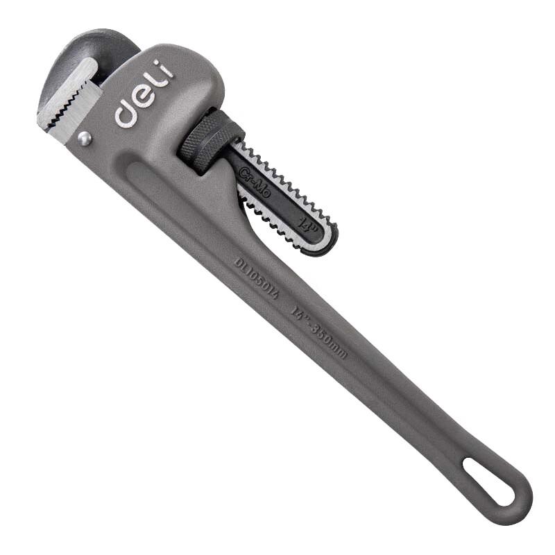 Deli 14-inch Aluminum Alloy Pipe Wrench