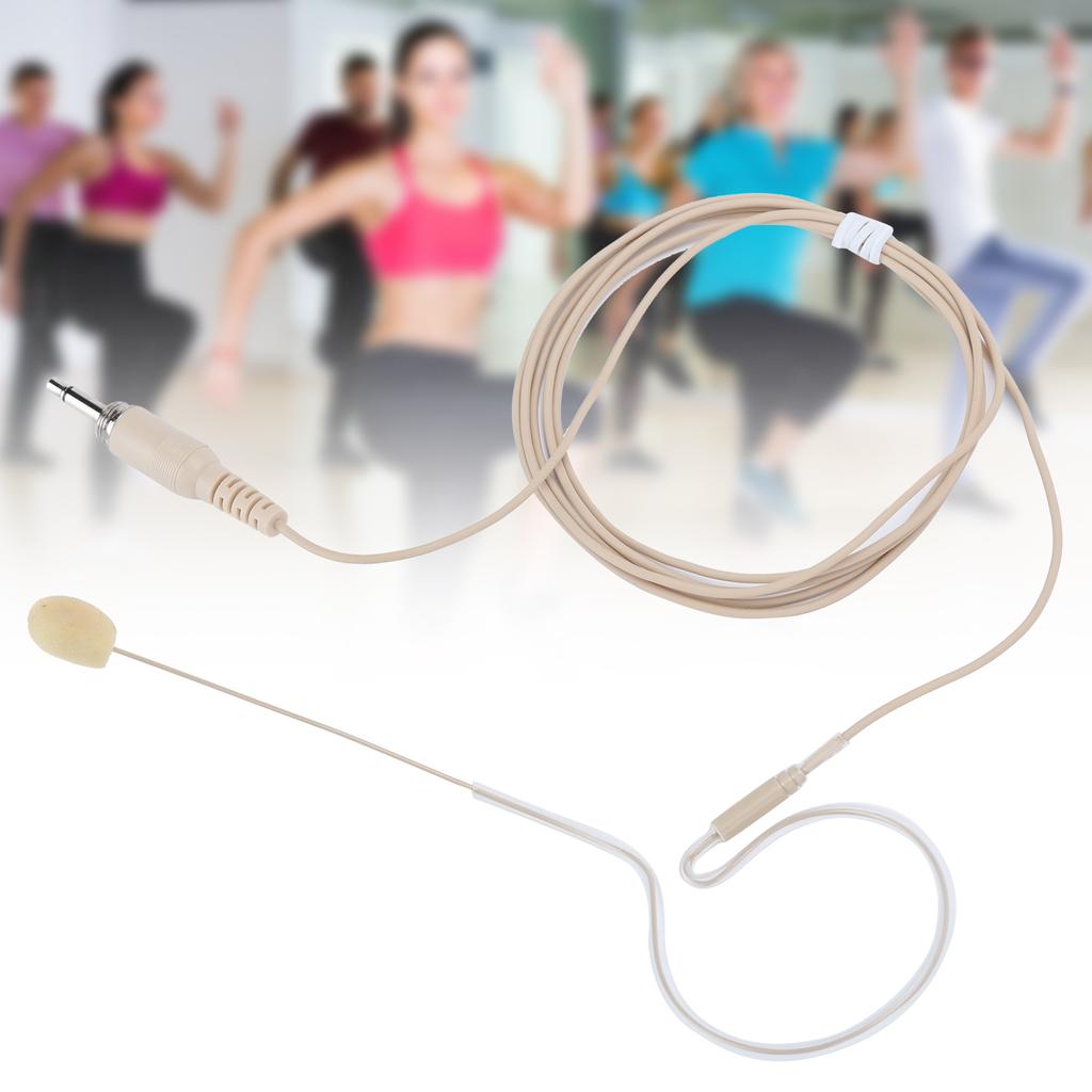 3.5MM Jack Single Earhook Microphone Headset Screw Condenser Microphone for Karaoke