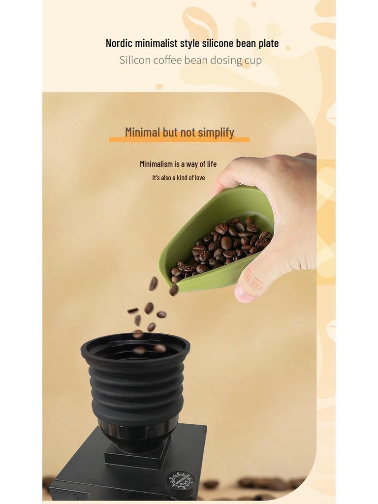 Silikonová odměrka na kávová zrna a servírovací miska, potravinářská kvalita, nádoba na pražená a zelená zrna