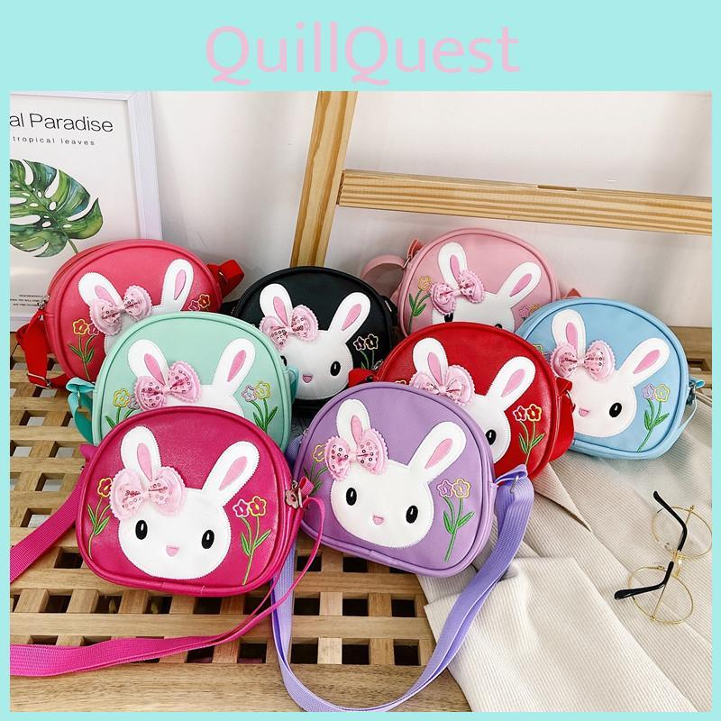 Rabbit And Mouse Shoulder Bag Adjustable Shoulder Strap Childrens Design Zipper