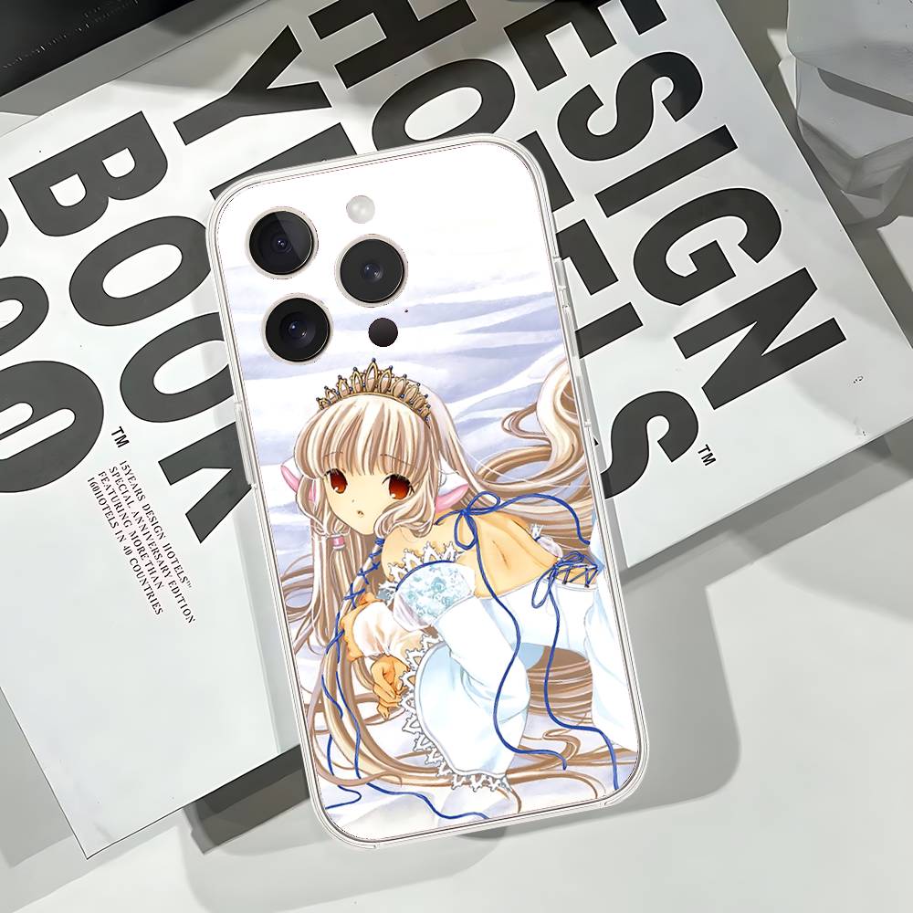 Cute Chobits Phone Case Soft Transparent Case For IPhone 17 16 15 14 13 12 11 Pro Max Mini Plus Cover Case