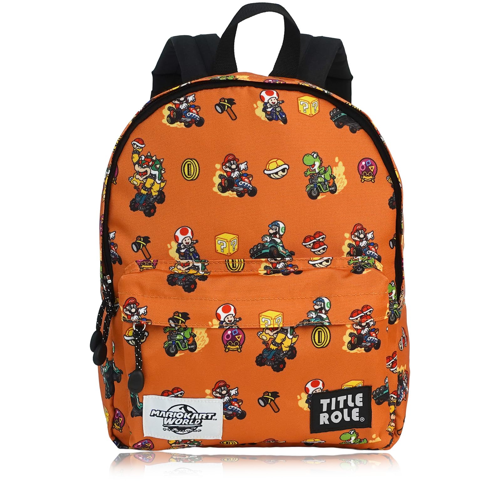 Mario Kart World Backpack Mario Luigi B5 Size Capacity Perfect for School and Commuting to School [TITLE ROLE] - & - - Trips, Travel, оранжевый