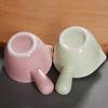 Ceramic Coffee Milk Jar with Handle Small Milk Cup Steak Sauce Cup Milk Spoon Beak Cup Round Sugar Jar 100ml Coffee Utensils