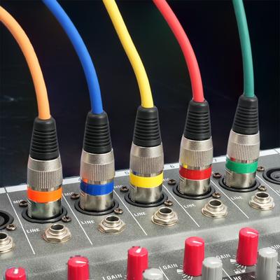 6/10Pcs 3 Pins Balanced XLR Microphone Cable XLR Male To Female Mic Patch Cords for Audio Mixer Speaker Systems Radio Station