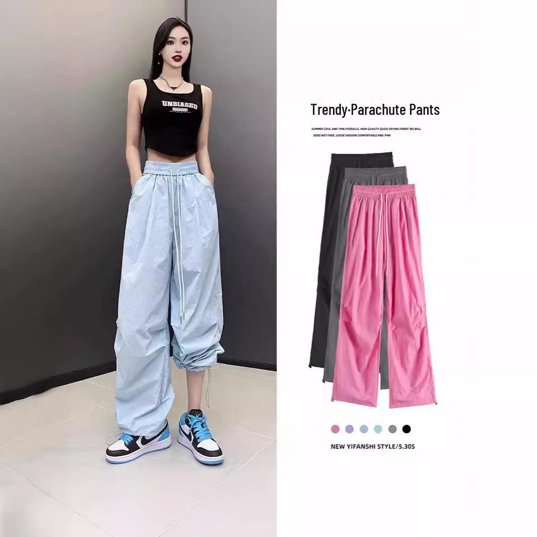 

Macaron Color Waterproof Quick-Dry Women s Slimming Cargo Hiking Pants - Casual, Versatile, and Colorful L рожевий червоний колір