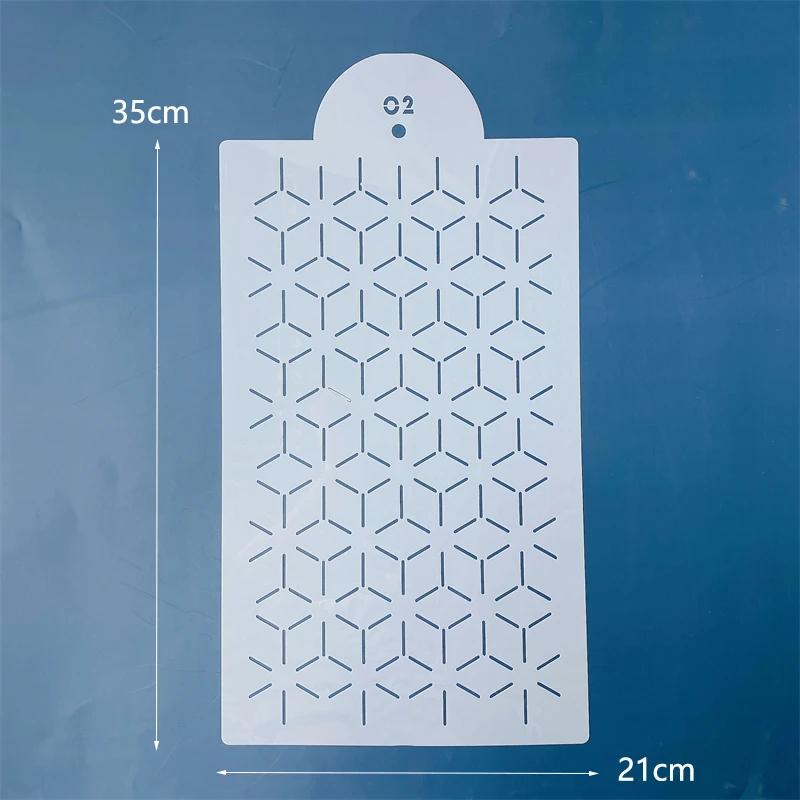 Nowe szablony siatkowe do ciasta z masy cukrowej, znaczki, szablony do wytłaczania, narzędzie do dekorowania, forma do spryskiwania na wesele, rysowanie malowanie na ciasteczka, czekoladę