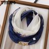 Ladies' Scarves with Magnetic Suction Buttons Printed Scarves Women's Temperament Triangular Scarves