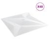Wall Panels Star 12 pcs White Star 50 x 50 cm XPS Foam