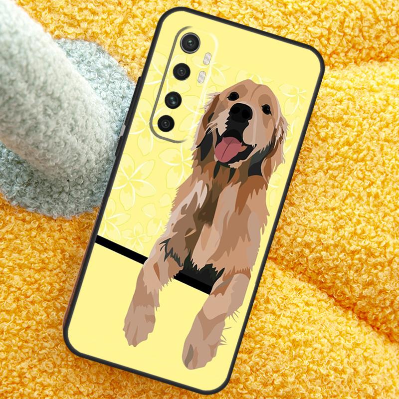 Cartoon Golden Retriever Hund Hülle Für Xiaomi 15 14 Ultra 13T 14T 15T 17 Pro Max Abdeckung Für POCO X7 F8 Pro X3 X5 X6 F5 F6 F7