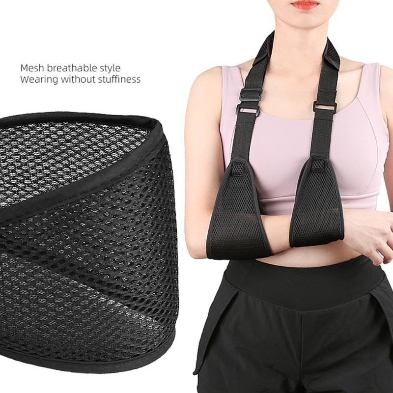 Breathable Meshes Arm Sling Adjustable Support for Injury Rehabilitation and Sports Protection