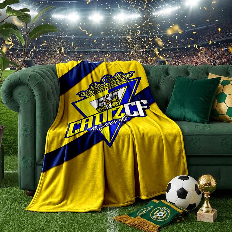 Cadiz Crest Design Blanket Lightweight Ideal Bedding Blanket Perfect for Travel, Camping, Living Rooms, Offices, Sofas, Fan Christmas gift